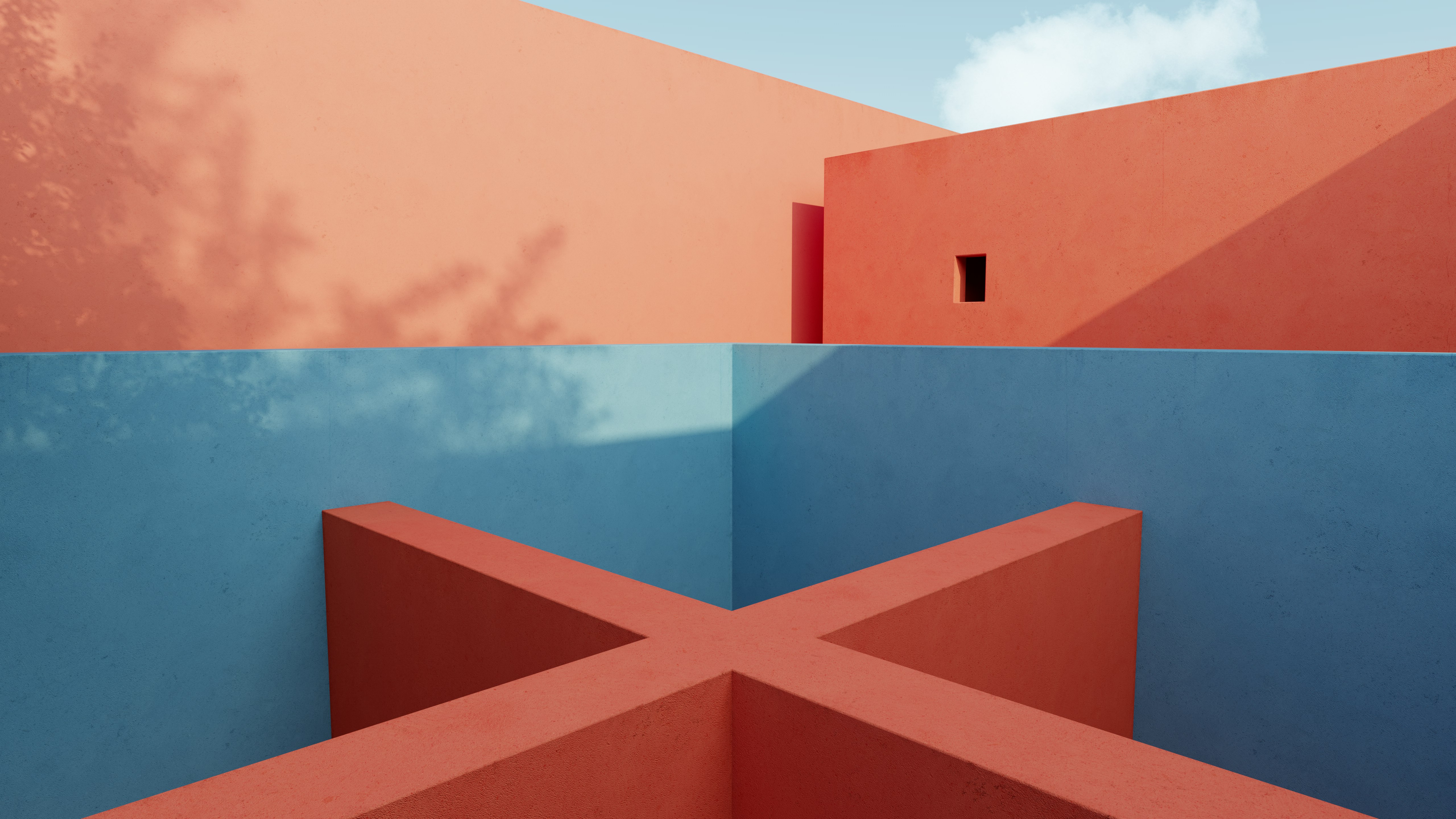 orange concrete building under blue sky during daytime